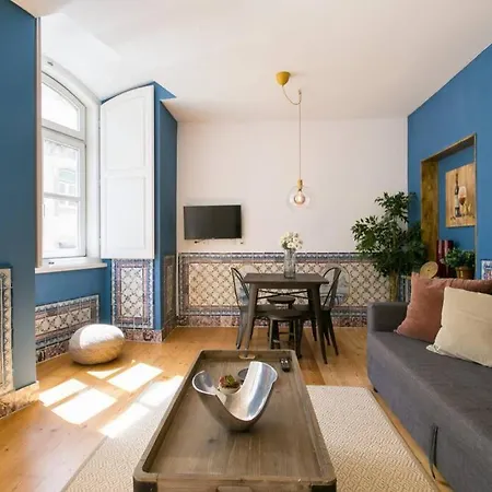 Jp39 - Baixa 18th Century Tiles With 2 Bdr! Apartment *