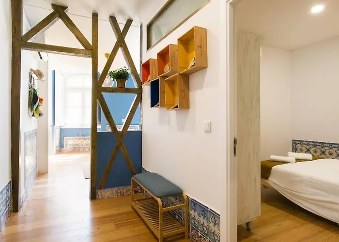 Jp39 - Baixa 18th Century Tiles With 2 Bdr! Apartament *
